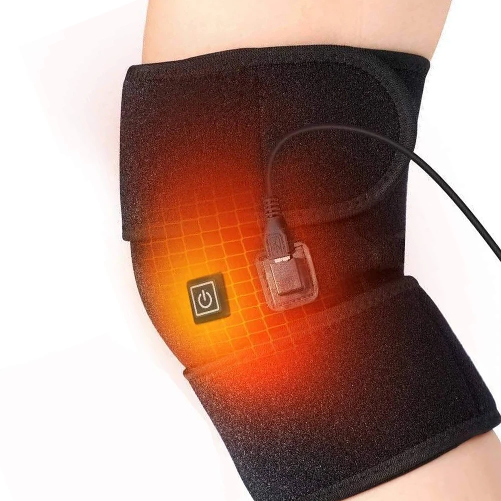 Electric Leg Heating Knee Pad 5V USB/Type-C Charging Heated Knee Brace 3 Heat Levels for Joint Pain Relief knee pad knee brace