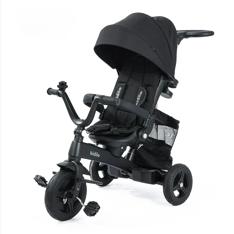Rideable Three-wheeled Baby Stroller Multi-functional Children's Tricycle 3-6 Years Old Baby Stroller Carriage