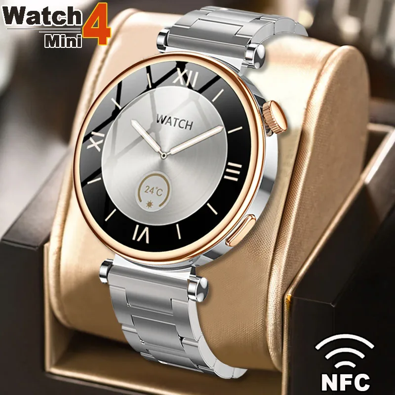 

2024 New GT4 Min Smart Watches Woman AMOLED HD Screen NFC Bluetooth Call IP68 Waterproof Heart Rate SmartWatch For Huawei +Gift