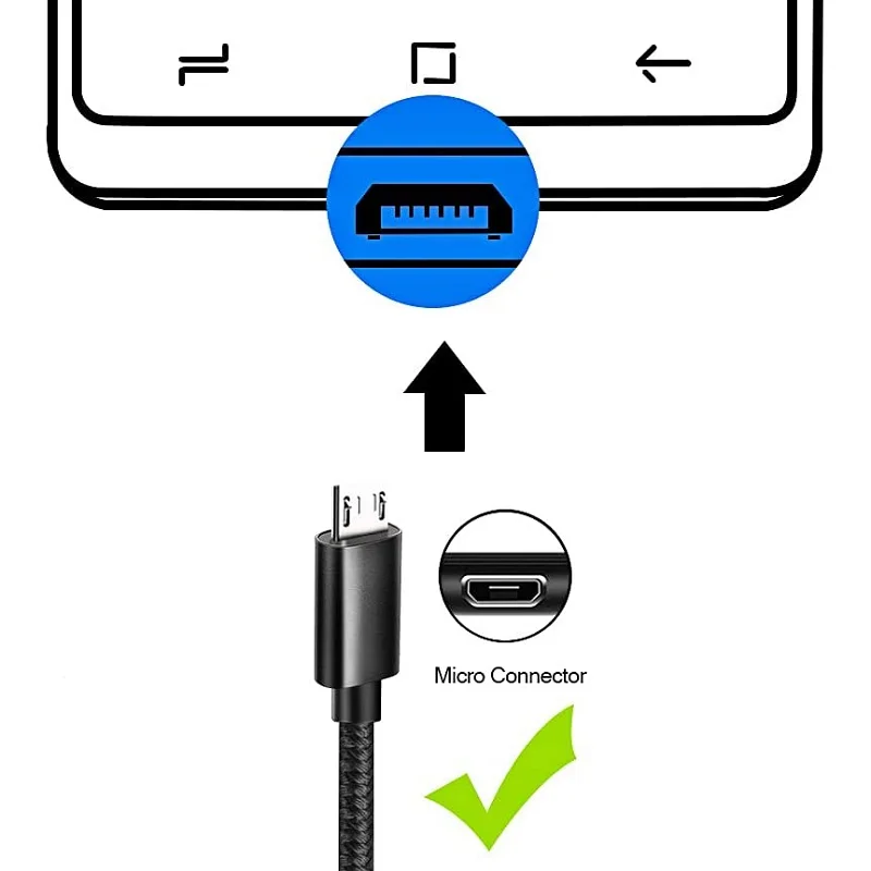 Untoom Micro USB OTG Cable Converter - Male to Female Adapter