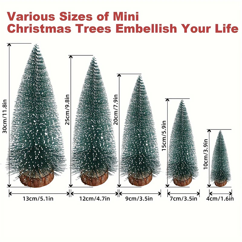 Christmas tree ornaments Artificial Mini Wooden Christmas Tree Small Cedar Pine For Home Room Decor Halloween Party New Year Navidad Ornaments