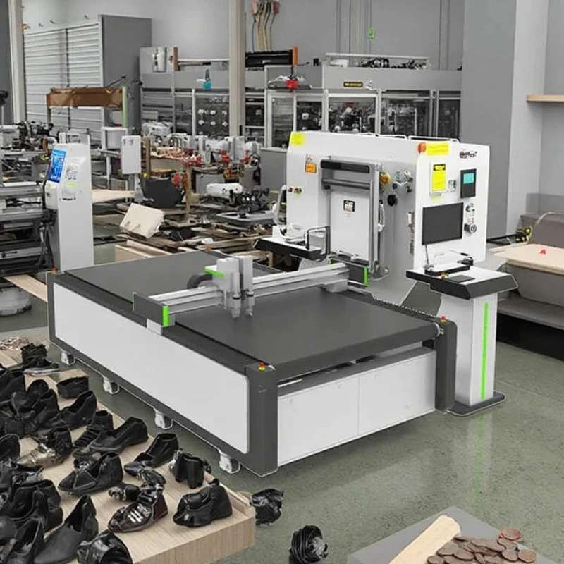 Automatische verschachtelte CNC-Lederschneidemaschine, Lederschuhschneidemaschine, Lederschneidemaschine