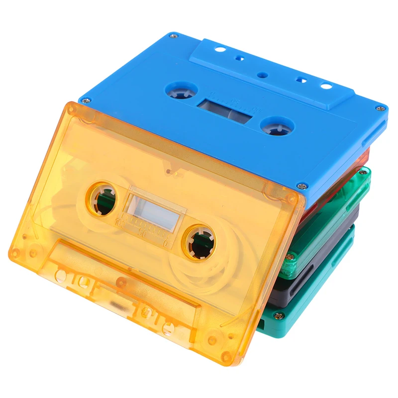 1Pc Color Blank Tape Case, Audio Magnetic Tape Case, Audio Recording Cassette Shell, Dust Box