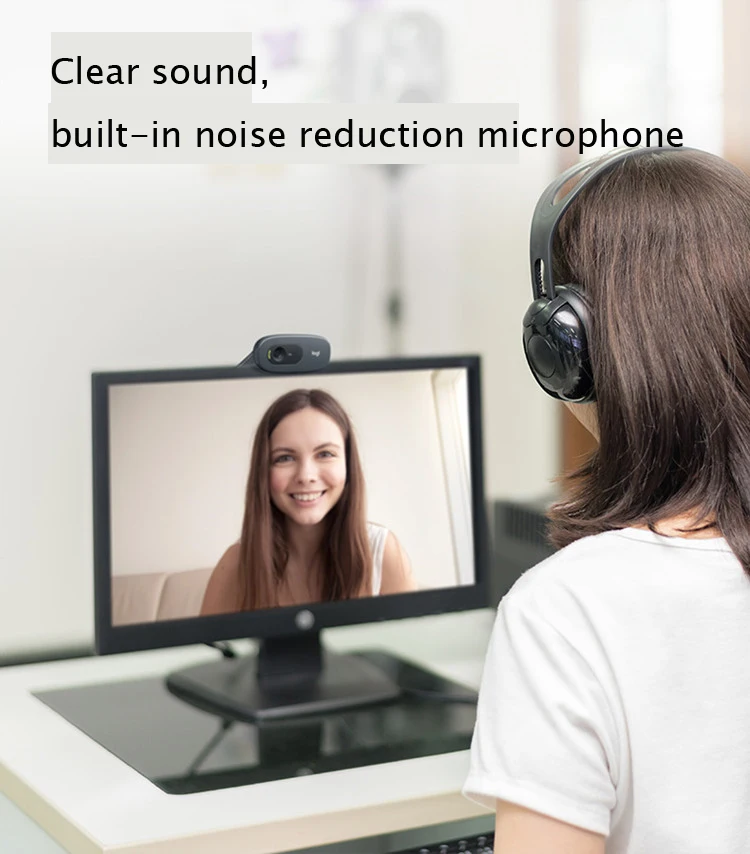 Logitech C270/C270i HD Video 720P Web Built-in Micphone USB2.0 Computer Camera USB 2.0 logitech Webcam Original New pc webcam pc web camera computer camera
