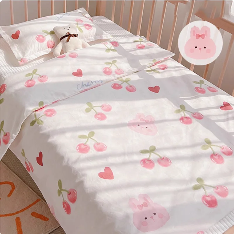 Cartooon Pattern Children Bed Quilt Cover Four Seasons Universal Newborn Quilt Cover Cotton Crib Baby Bedding