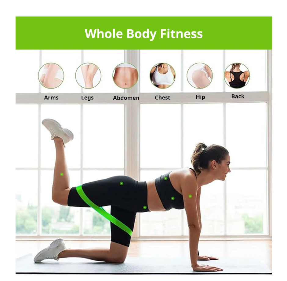 Resistance Bands,Yoga Elastic Band,Squat Fitness TPE Tensile Band,5 Set of Stretch Bands for Booty Legs,Pilates Elastic Circle