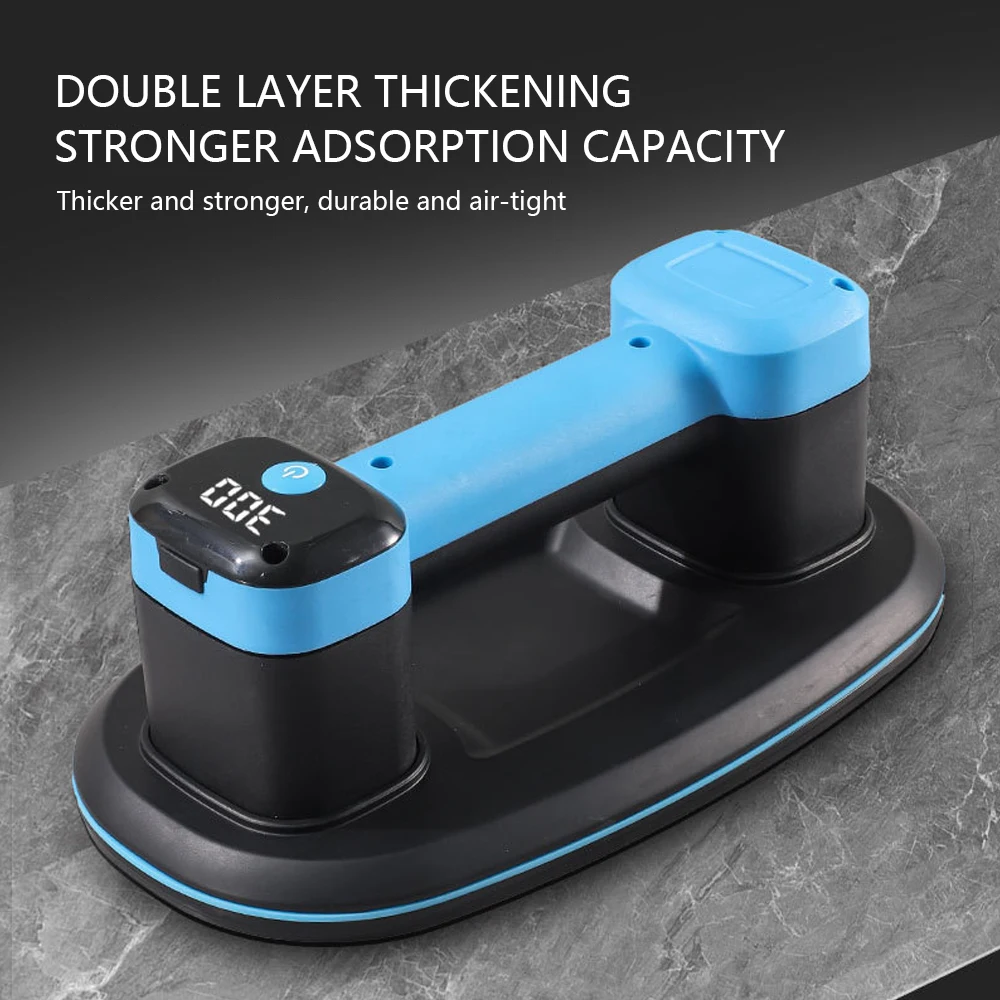 New 300kg Load Capacity Electric Vacuum Suction Cup USB Rechargeable Ceramic Tiles Sucker Air Pump Lifting Tool For Construction