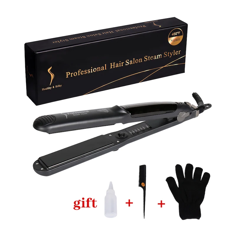Professional Digital Lcd Display Steam Flat Irons For Hair Beauty And Curling Iron Straightener Planchas De Cabello 6