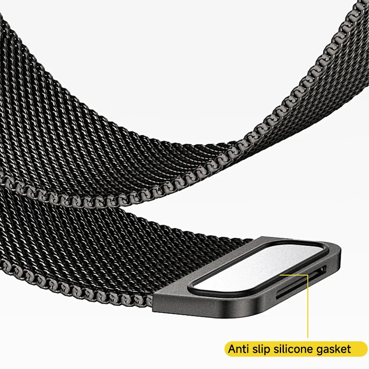 Elegant Milanese Loop Bracelet with Screen Protector