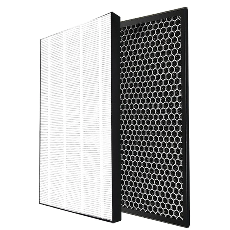 Confezione Da 2 Filtri Per Purificatore D'Aria Affilati Kc-D50 Kc-E50 Kc-F50 Filtro Hepa Filtro A Carbone Attivo