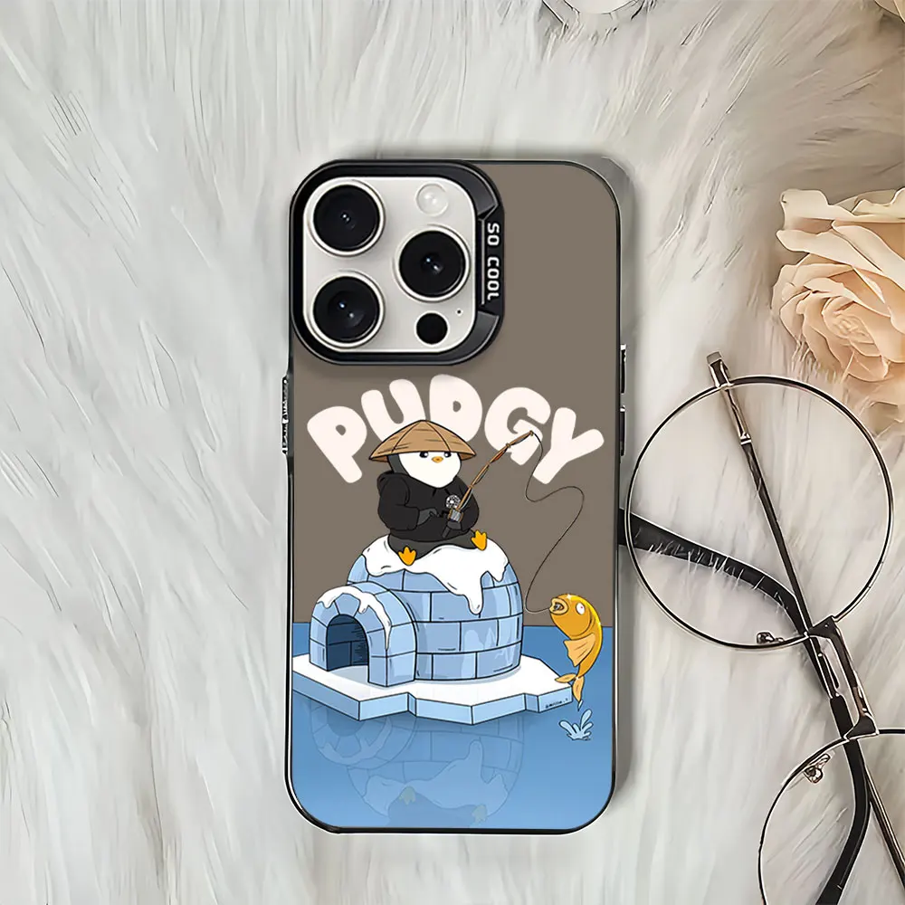 Luxury Pudgy Penguins Art Protective Phone Case with IMD Design