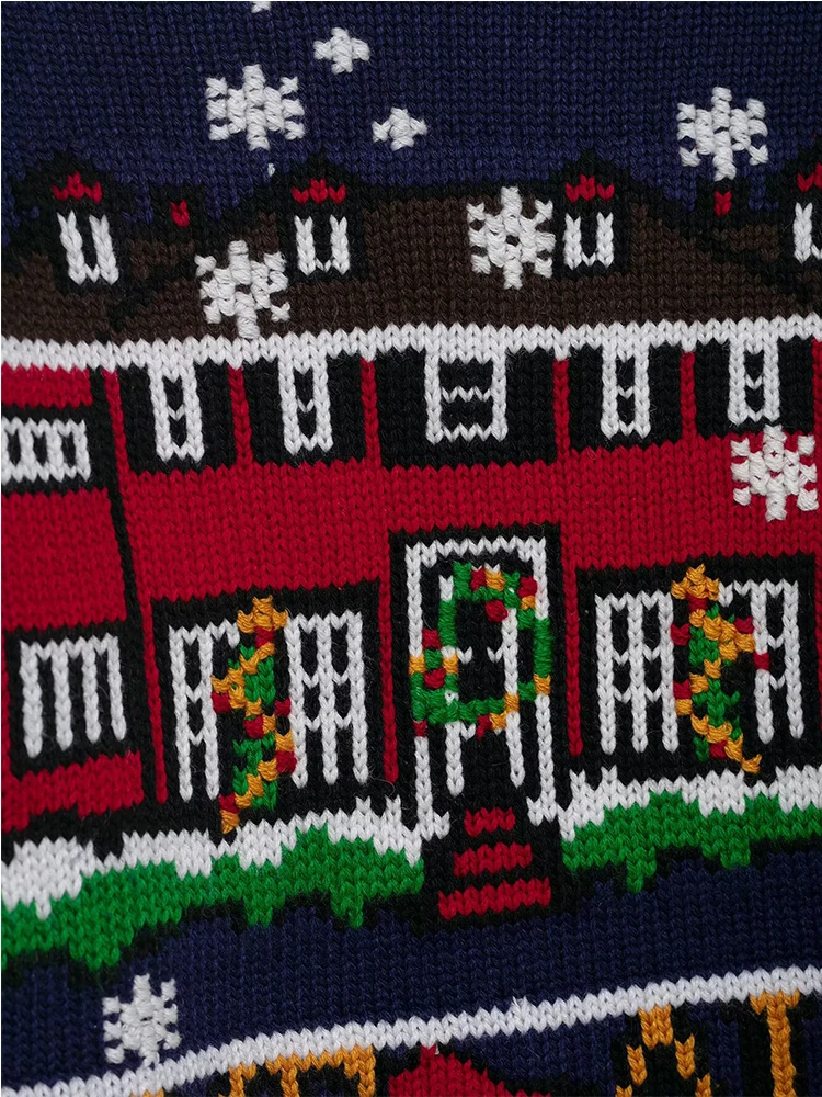 Autumn Winter Chic Knitted Pullover Women Elegant Jacquard Sweater Casual Long Sleeve Female Casual Knitwear Top ﻿ ﻿