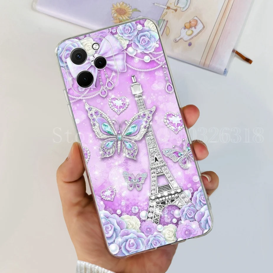 Stylish Painted Soft Silicone Phone Case - Vibrant Back Cover Design