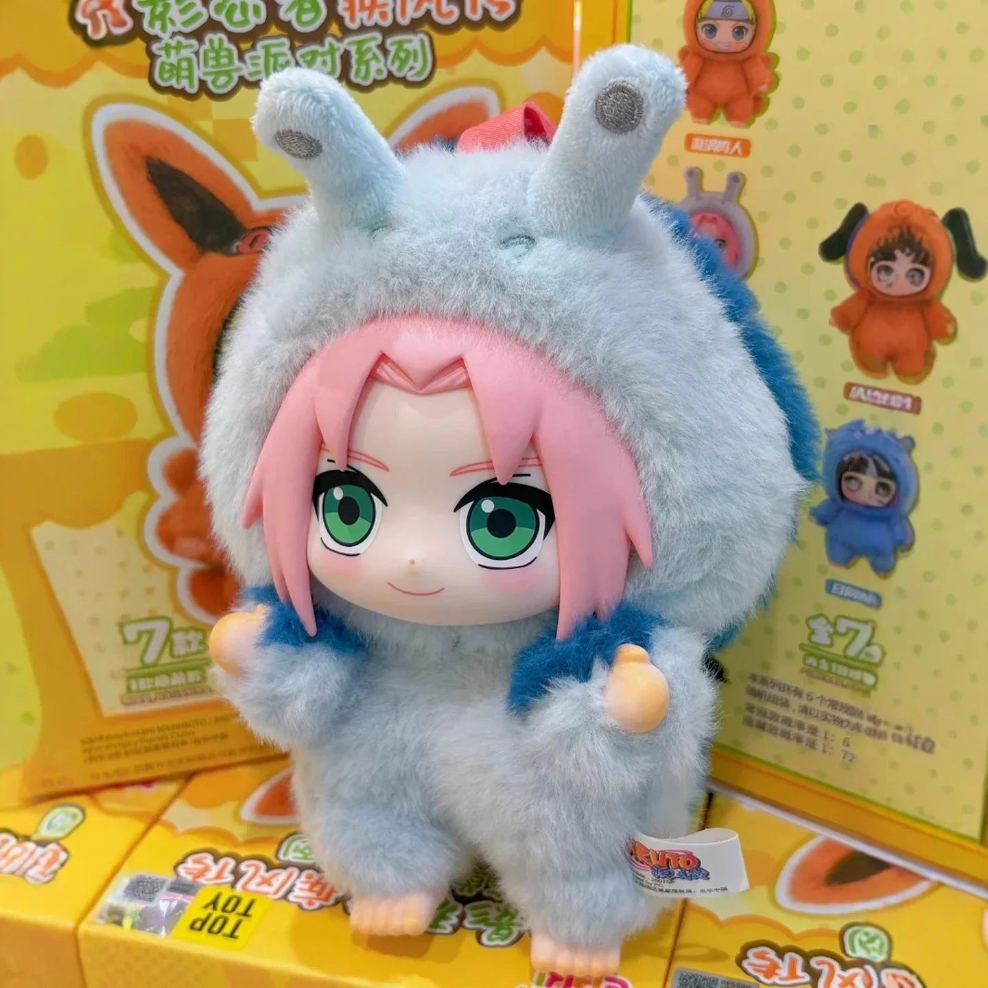 EAKI 海外限定NARUTO疾風伝 6PCSセット オリジナルナルト疾風伝ぬいぐるみブラインドボックスフィギュア Eaki