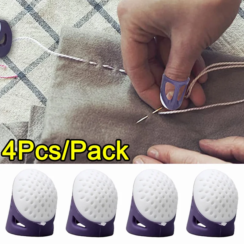 Finger Protector, 4Pcs Practical Durable Sewing Finger Protector For Craft  For Sewing For Quilting For DIY 