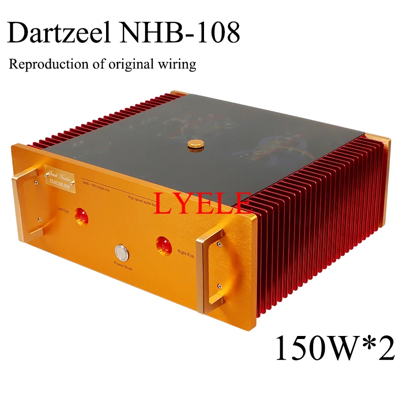 Dartzeel-ハウスパワーアンプ,NHB-108 W x 2,オリジナル配線,衛生的な 