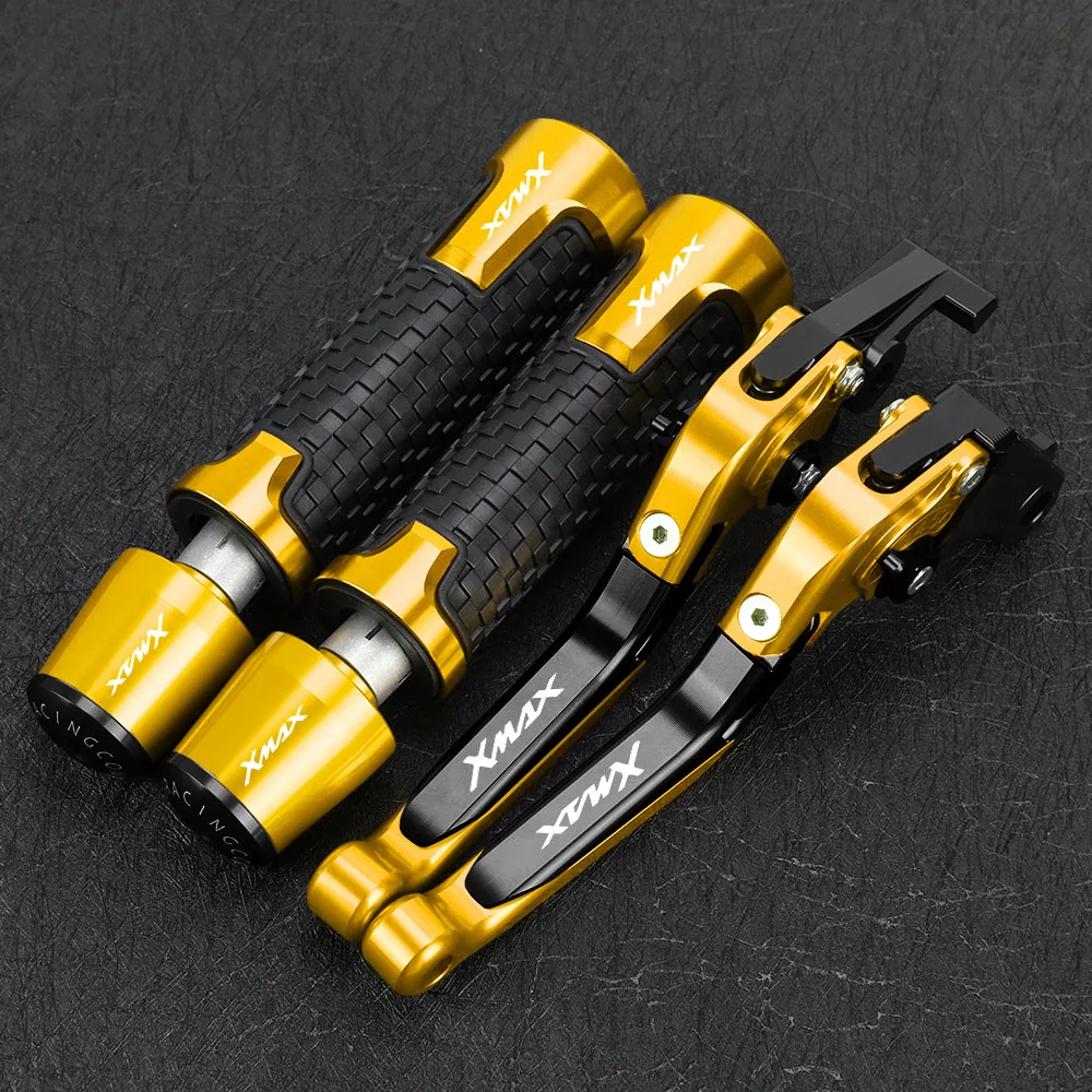 

Motorcycle Accessories Adjustable Brake Clutch Lever Handle Grip Ends For YAMAHA XMAX 125 200 300 400 X MAX X-MAX 2018-2022 2023