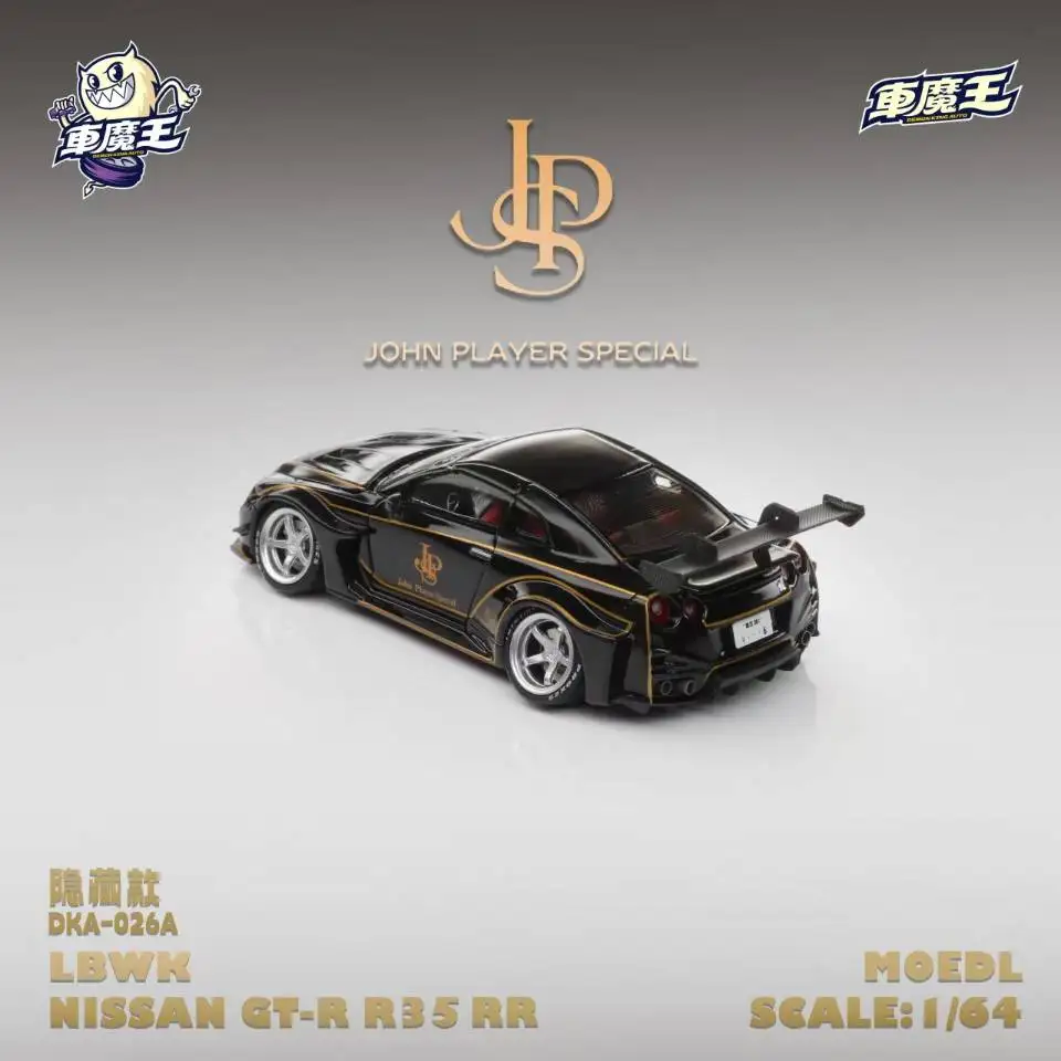 Pre-sale Demon King Auto 1:64 GTR35 RR Black/Gold JPS Painting Alloy Model Car 20 Sc733fc7bb4b0409a9db0e7267f3a1228j