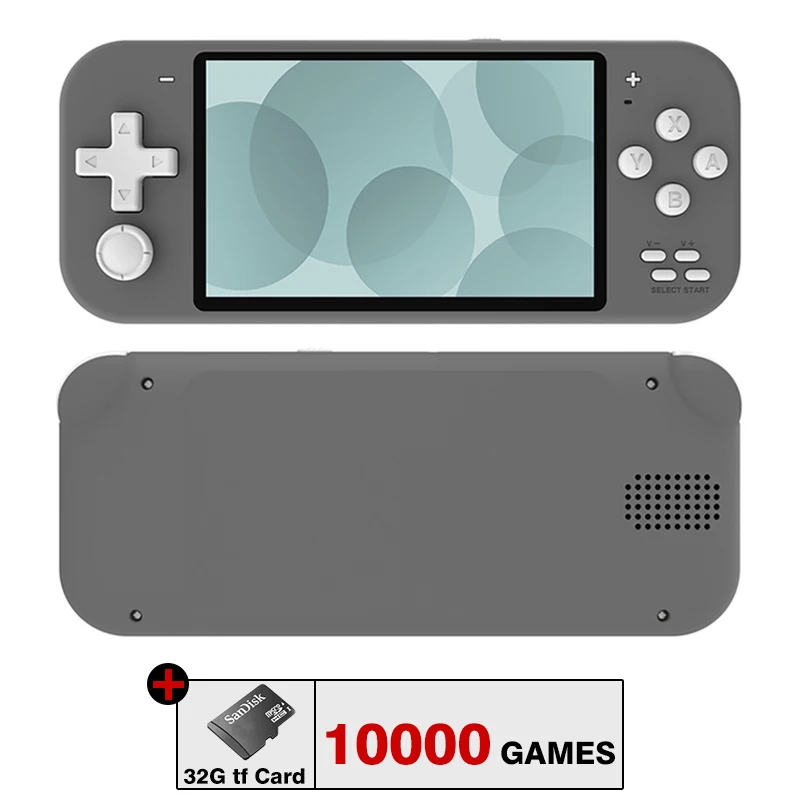 DATA FROG X20 Mini Handheld Portable Video Game Consoles 4.3 inch Game Console Built-in 10000 Games For MAME/CPS/GBA/NES/GB/SEGA 
