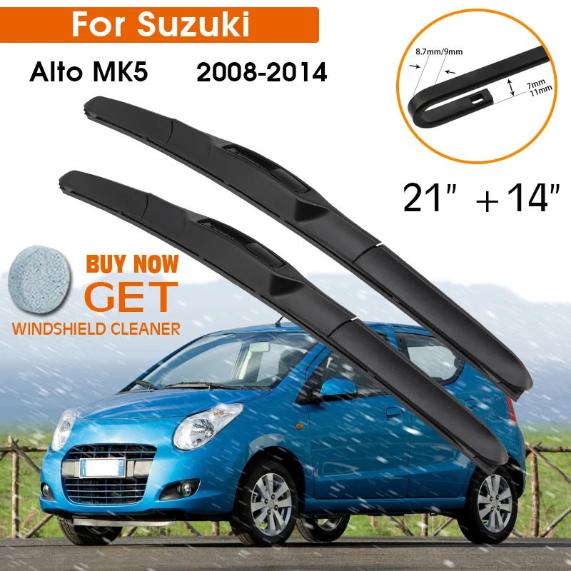 Car Wiper Blade For Suzuki Alto MK5 20082014 Windshield Rubber Silicon