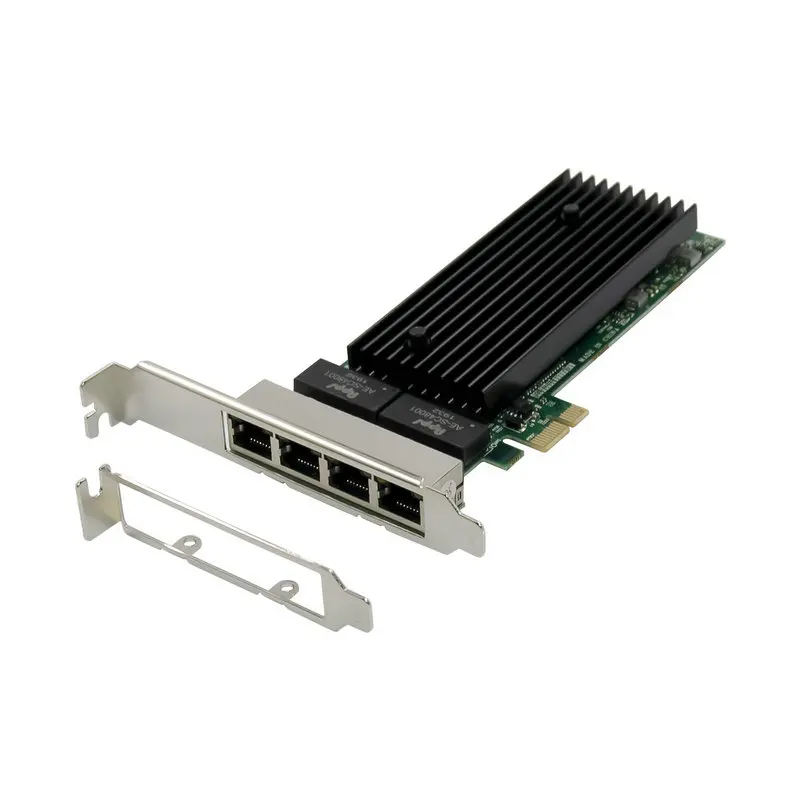 

4 порта PCIE X1 1000M PCIe Gigabit Ethernet с двумя портами RJ45 Lan сетевая карта чип для Intel 82576EB сеть