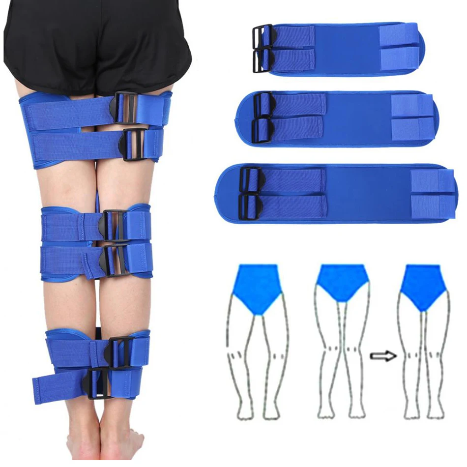 3Pcs/Set Posture Corrector O/X Legs Correction Braces Bandage Knock knee Bowlegs Orthotic Straightening Thigh Knee Pads Support