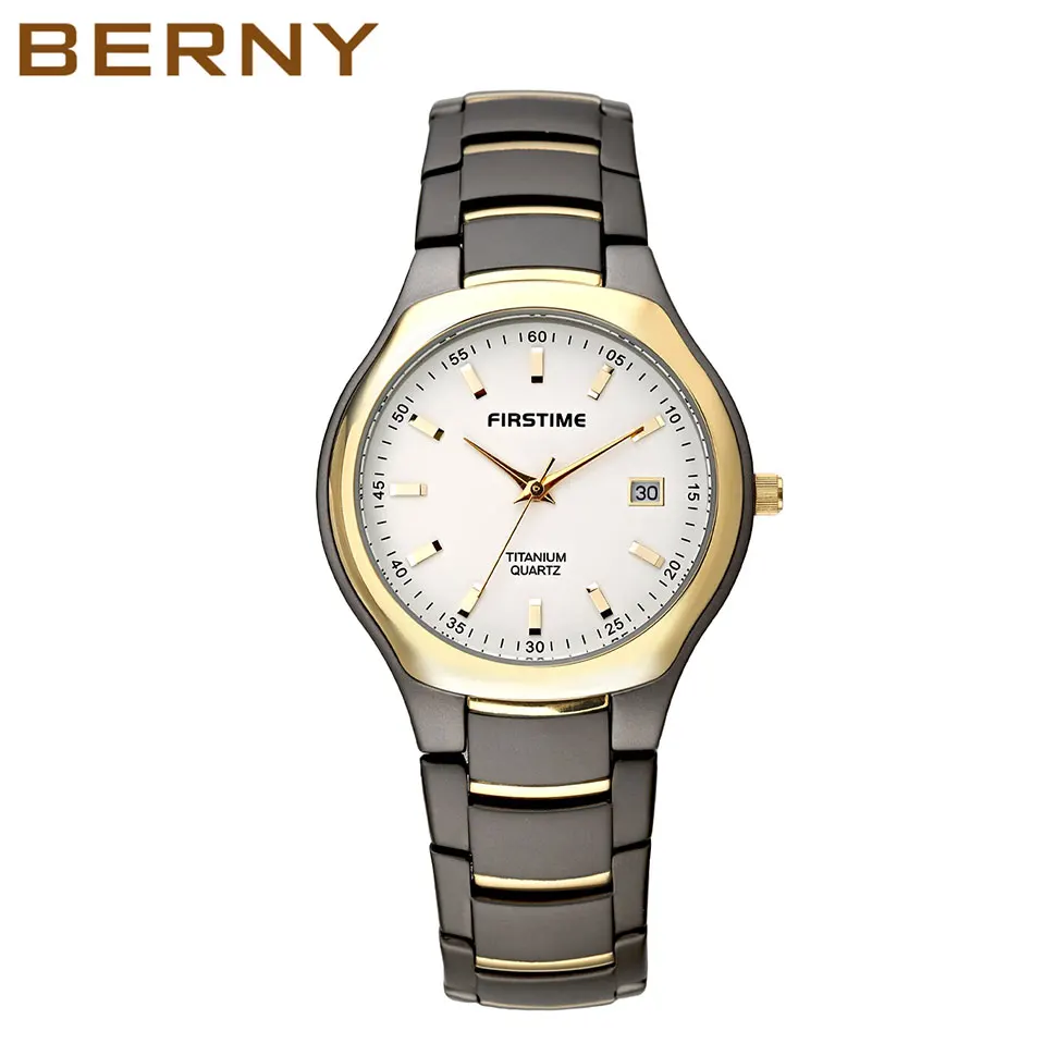 Quartz Titanium Watch for Men Ultra Lightweight Wristwatch Gold Tone Calendar Watches Japan Luxury Male Clock Waterproof -Sc73420ead02048e29ff6fb45b6f54f0eF