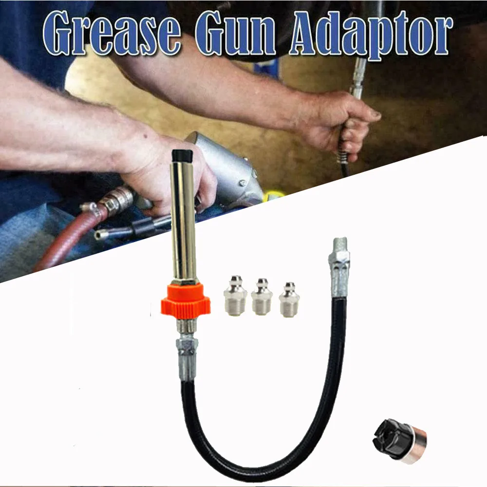 

High Pressure Grease Coupler GreatGun Adaptor Handy Tools Stable Easy Lock-on Accessories For Vehicles