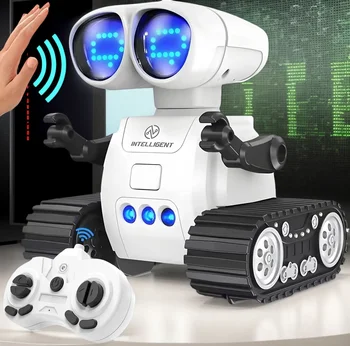 TOY Life Robot RC ricaricabile - Occhi LED Musica Walkie Talkie Giocattolo telecomandato per bambini Regalo per bambini