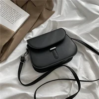 Vintage Simple Shoulder Bags For Women Casual Small Flap Crossbody Bag Purse Girls PU Leather Messenger Handbags bolsa feminina - Image 2