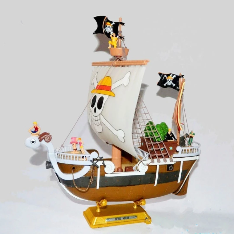 

Anime One Piece Pirate Ship Wanli Sunshine Golden Merry Anime Statue Model Decoration Handmade Gift Large Decorative Items