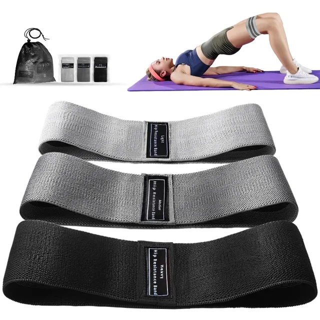 1pc/1 set Fabric Resistance Hip Bands - Glute Thigh Workout Circle for Squats Yoga Stretching - Fitness Loops Gym Equipment 2