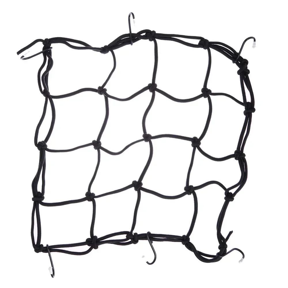 Motorcycle Luggage Net 6 Hooks Hold Down Fuel Tank Network Helmet Mesh Web Bungee for Motorcycle Cargo Net Motorcycle Bungee Net Motorcycle Luggage Net