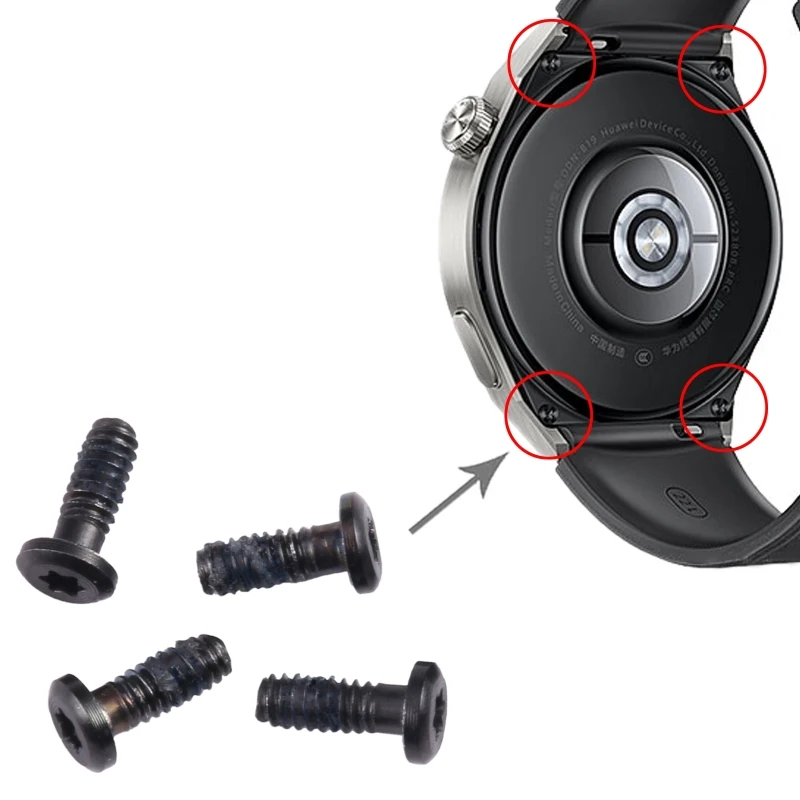 5pcs Back Cover Screws For Huawei Watch GT 3 46mm watch back cover screws