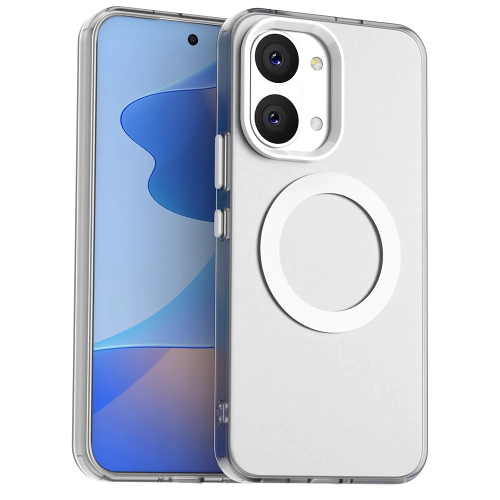 Candy-Colored Transparent Magnetic Phone Case