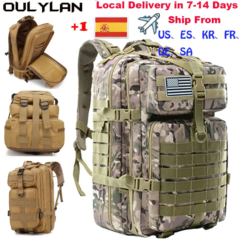 

Водонепроницаемый нейлоновый тактический рюкзак Oulylan 30L/50L 900D, Треккинговая охотничья сумка, уличные рюкзаки, тактические сумки для кемпинга