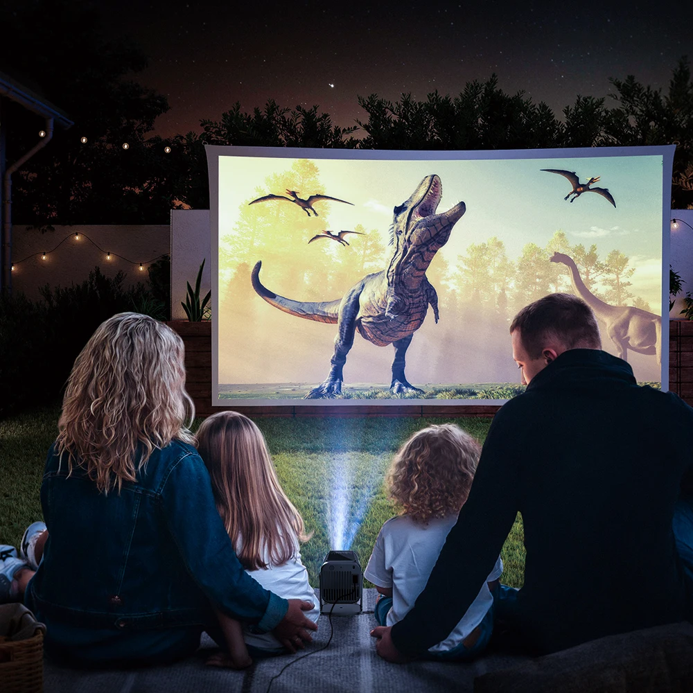 Brilliant 4K Smart Projector With WiFi6 Auto Focus For Immersive Home Theater