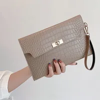 Fashion Women Stone Pattern Handbag And Purse PU Leather Wedding Party Evening Bag Lady Wristlet Clutch Bag Female Envelope Bag - Image 6