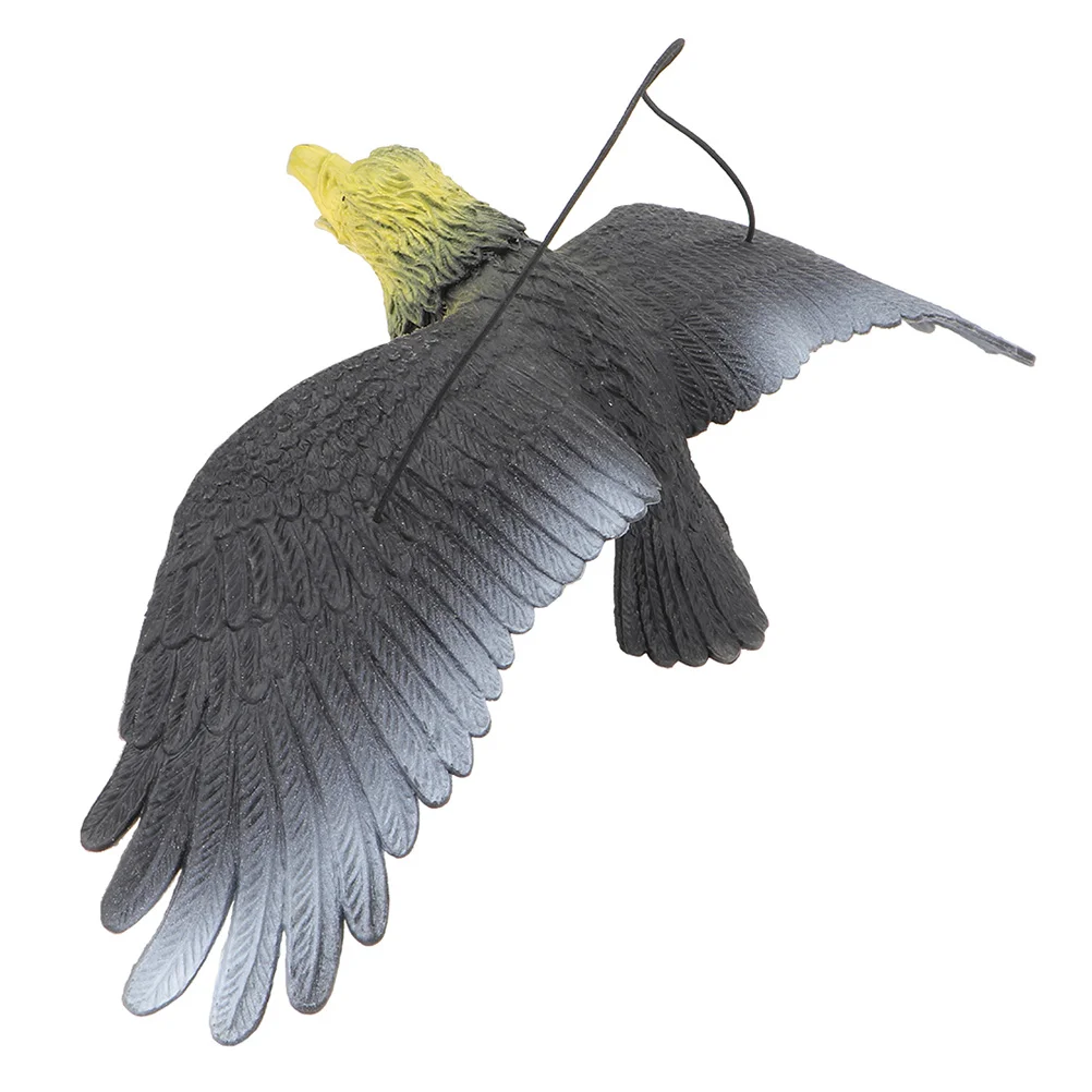 Decoy Lifelike Flying Hawk Decoy Hanging Strings Eagle Shaped Outdoor Decor Fake Cat Bird garden decoration animal ornaments bird repellent decoy