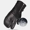 New Winter Ski Gloves Goatskin Leather Mittens Snowboard Gloves Waterproof Plus Velvet Warm Men's and Women's Cold-proof Gloves 4