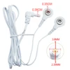 2-Way 2.35mm Plug Wires for Tens EMS Massager Electrical Nerve Muscle Stimulator Electrode Cable Line Wire for Electrode Pads 2
