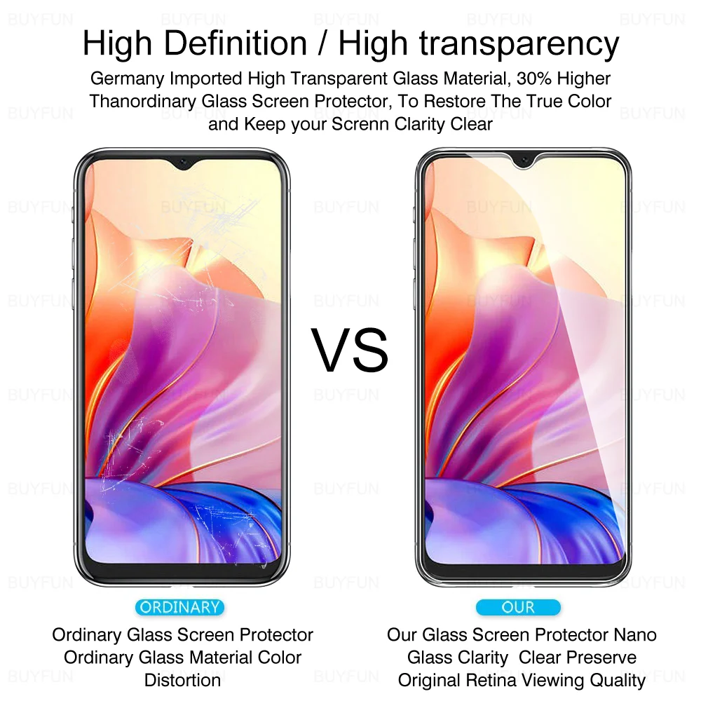 Blackview Oscal Tempered Glass Phone Screen Protector - 3 Pack