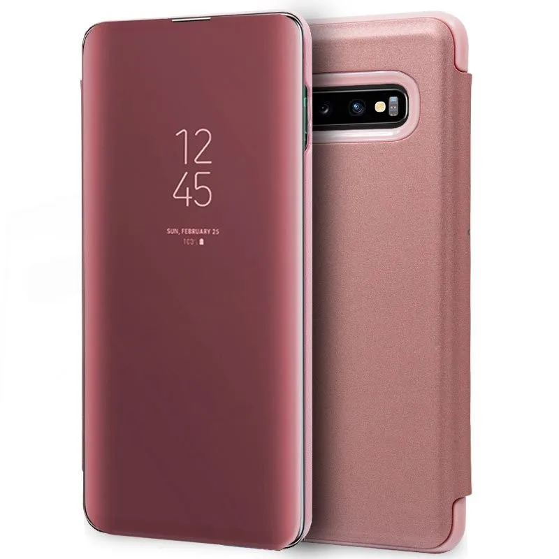 COOL Flip Cover case for Samsung G973 Galaxy S10 Clear View PinkPhone Case & Covers AliExpress
