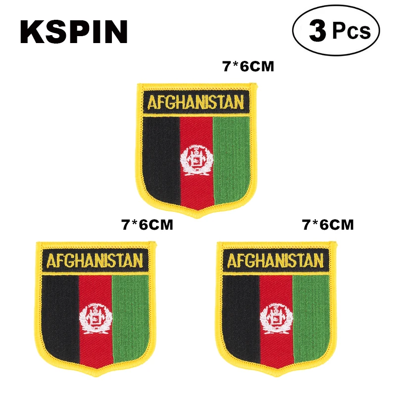 Рисунок 3 - Лаос Shiled Shape flag patches