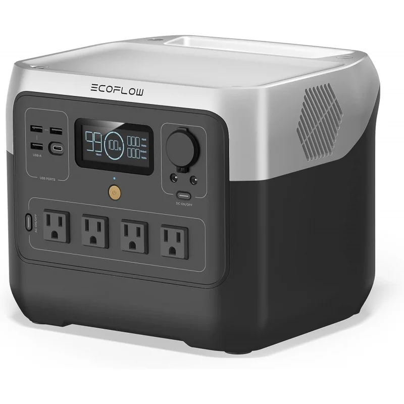 

EF ECOFLOW Portable Power Station RIVER 2 Pro, 768Wh LiFePO4 Battery, 70 Min Fast Charging, 4X800W (X-Boost 1600W) AC Outlets, S