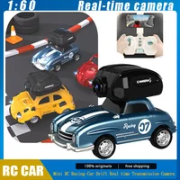 Rc Cars Mini 1:60 Remote Control Car Racing Car Drift Real Time Transmission Camera 2.4g Wireless Fpv Toy Children Gift Custom 1