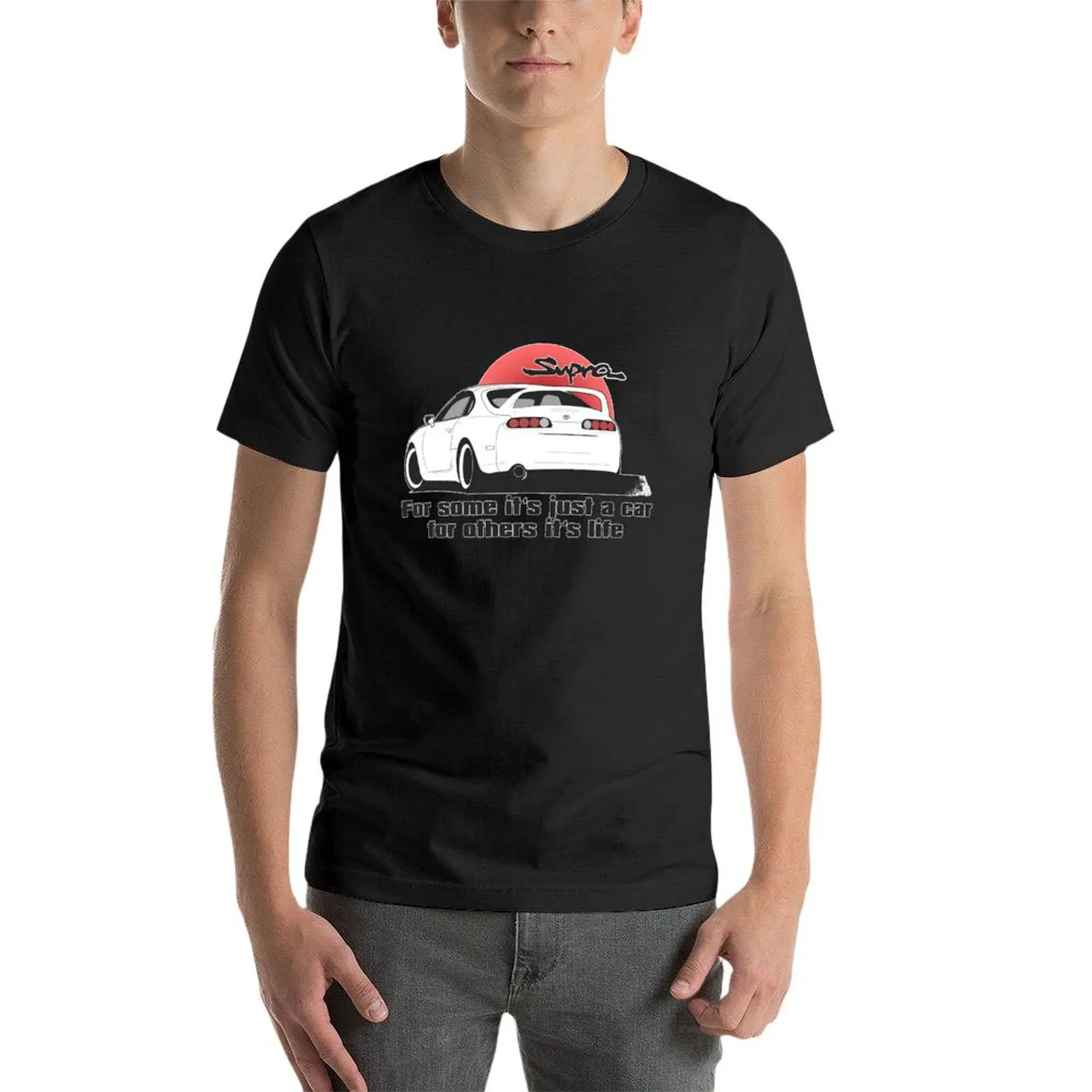Фото MK4 Suprа, 2JZ GTE, JDM, Racecar, любитель автомобиля, парень автомобиля, фанат автомобиля, энтузиаст, зубчатая головка, oil Head, JDM Подарочная футболка для влюбленных №4