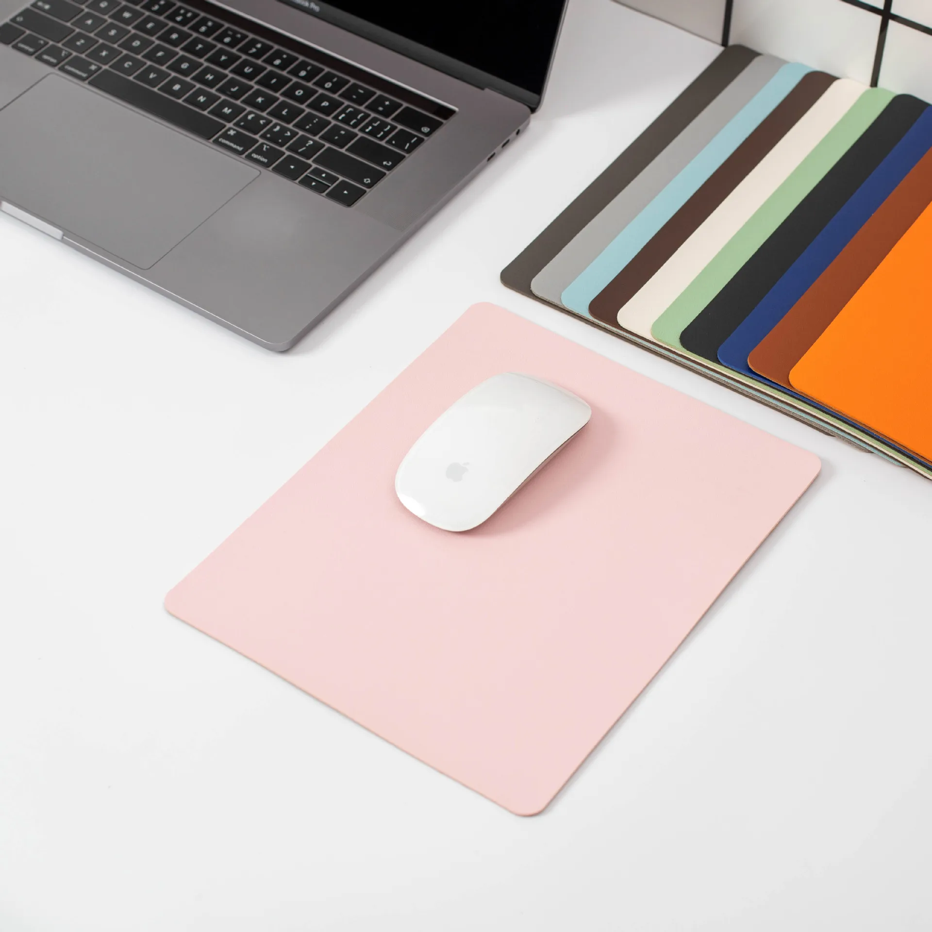 Compact Non-Slip Waterproof Leather Mouse Pad – Durable & Easy to Clean Gaming/Desktop Mat