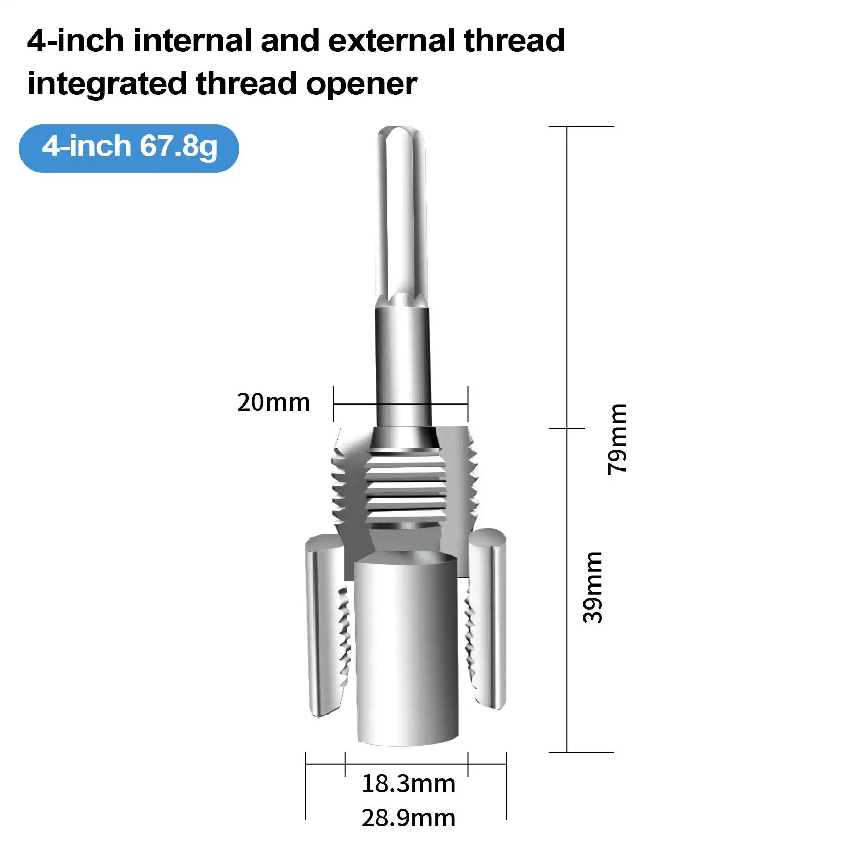 PVC Pipe Threader Kit 3/4 Pipe Threader External Cutter 1/2 & 3/4 Dies For garden Hose Electric Drill Metal Craft Home Repair