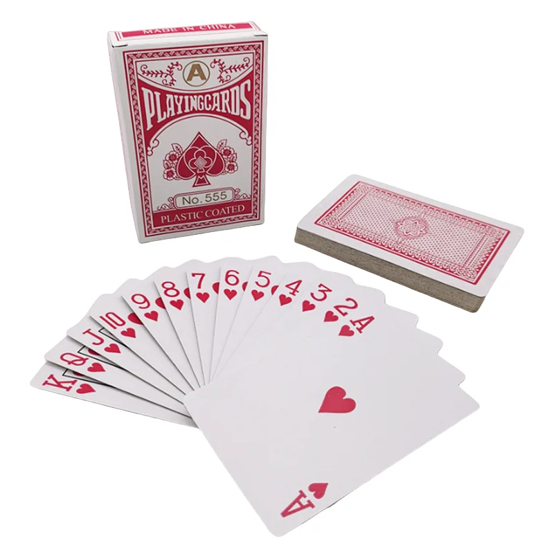 Grey Core Paper Poker King Deck Playing Cards Magic Tool Party Table Game 54 pieces/set playing cards poker set